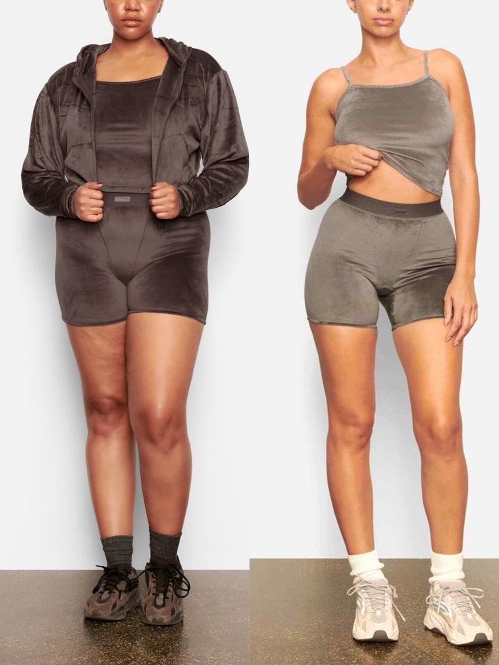 NWT — SKIMS Velour Bike Shorts Bundle